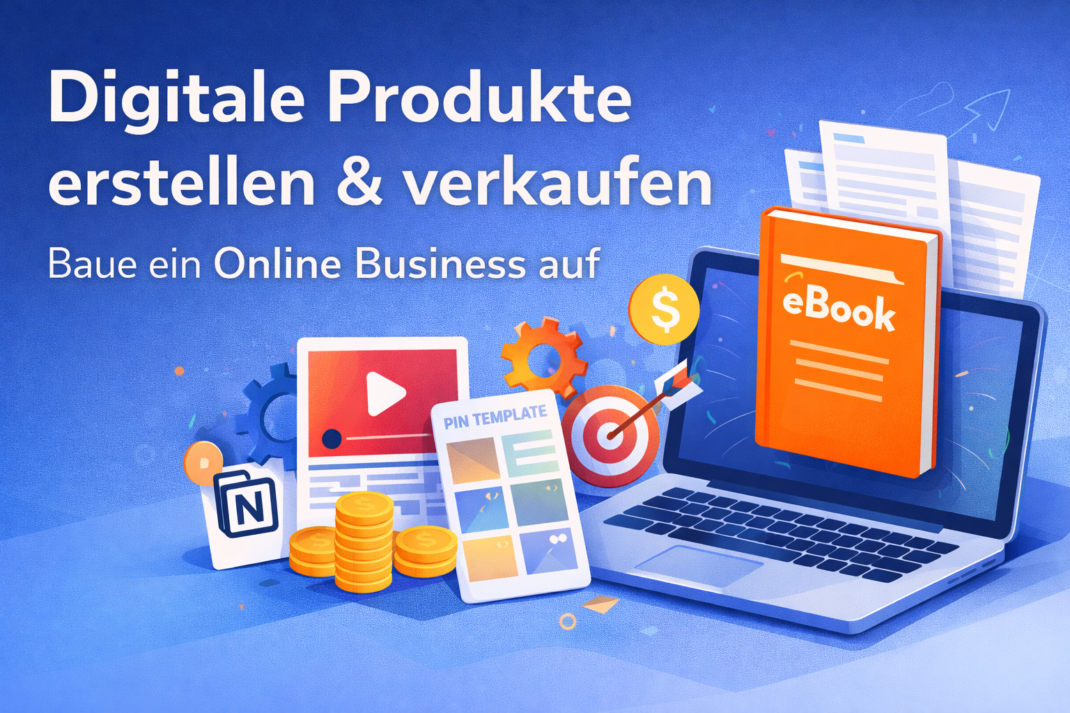 Mehr über den Artikel erfahren Digitale Produkte erstellen und verkaufen: So baust du dir ein skalierbares Online Business auf
